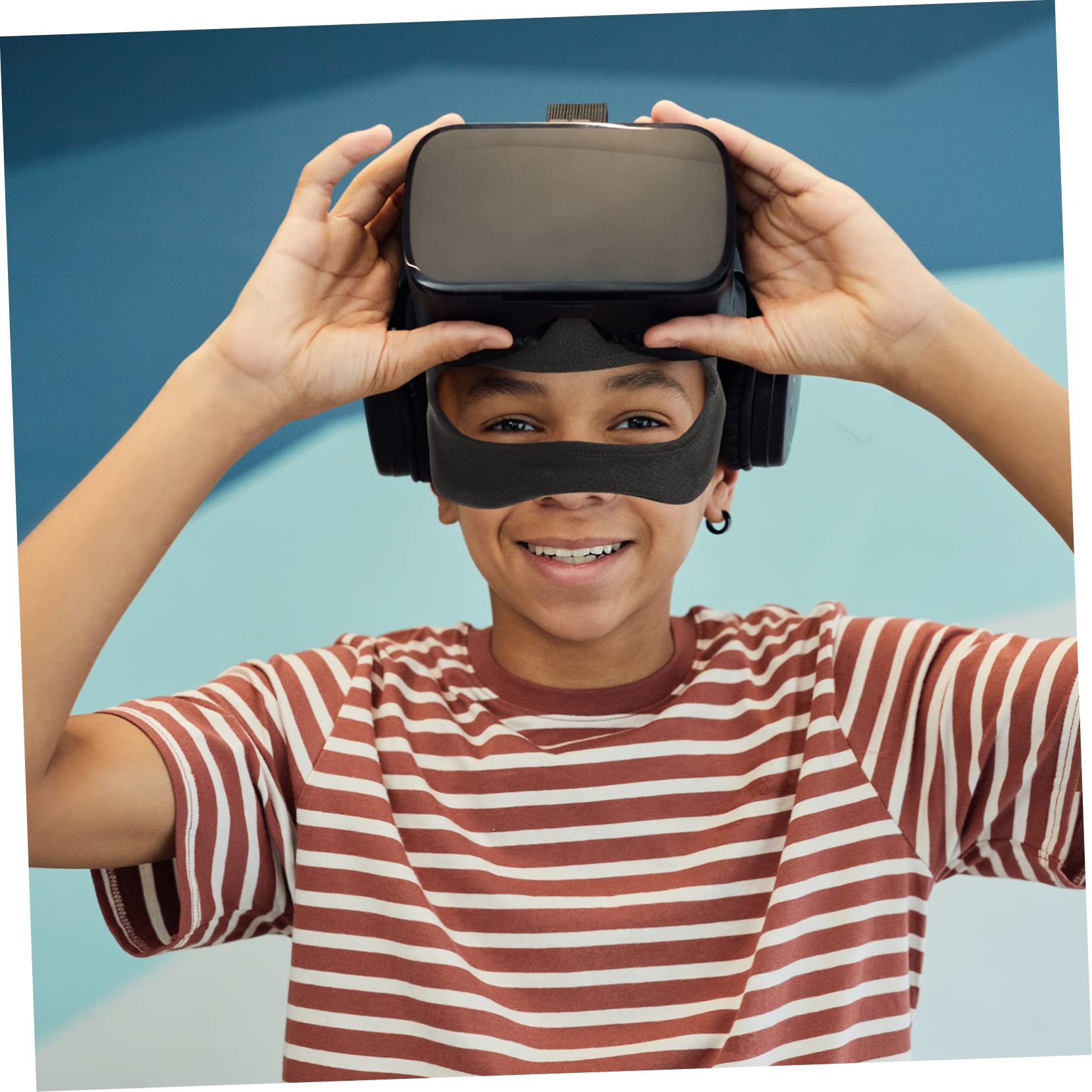 Housoutil 5 Pezzi Maschera Per Gli Occhi Elastica Vr Maschera Per Dormire Per Visori Vr Imbottitura Morbida Facile Da Indossare Lavare