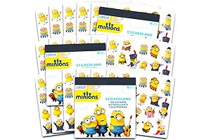 Despicable Me Minions Stickers Party Favor Pack: Perfect for Minion-Themed Birthdays