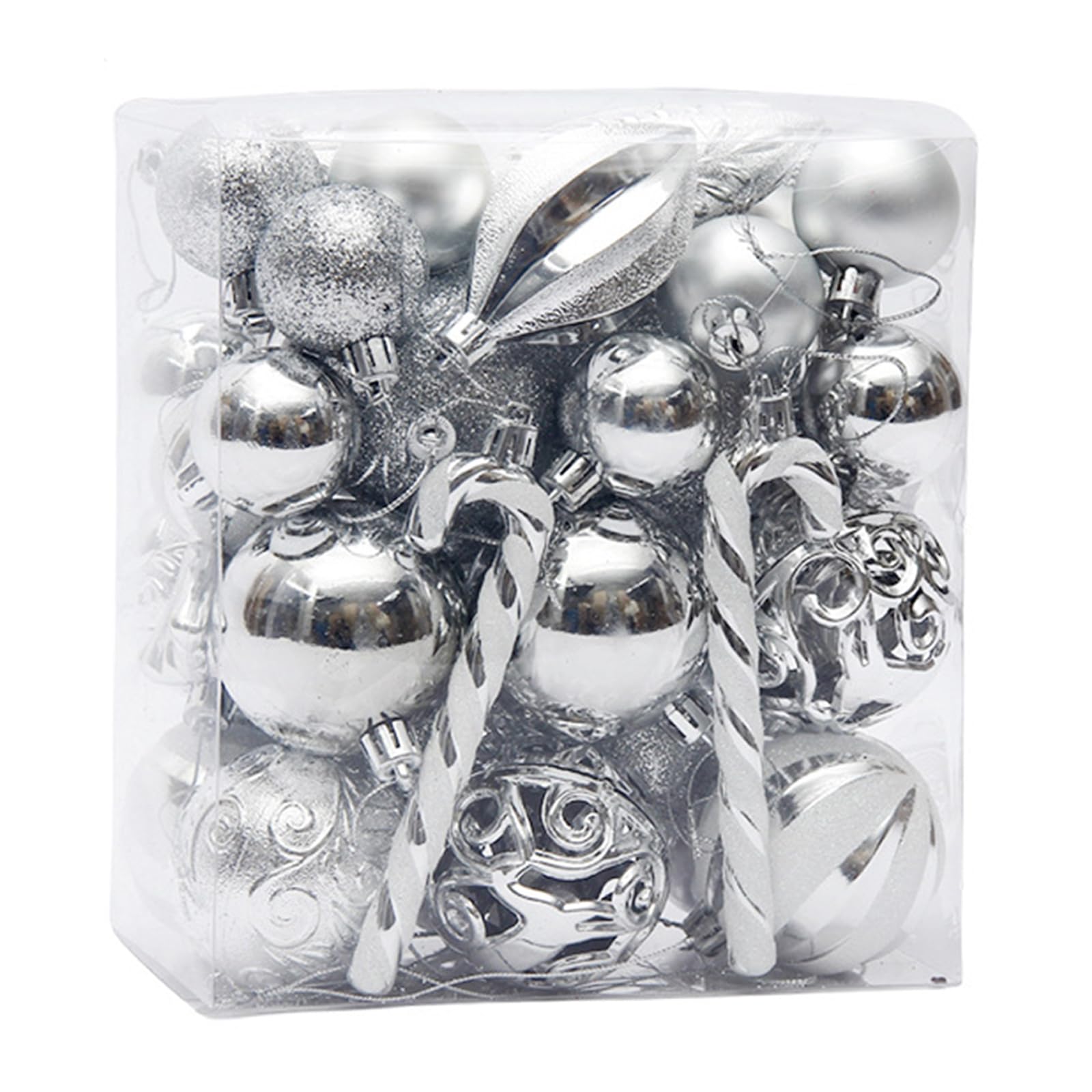 Christbaumkugeln Set, Kunststoffkugeln, Ornamente für den Innen und Außenbereich, viele Verwendungsszenarien, wasserdichte Weihnachtsdekoration