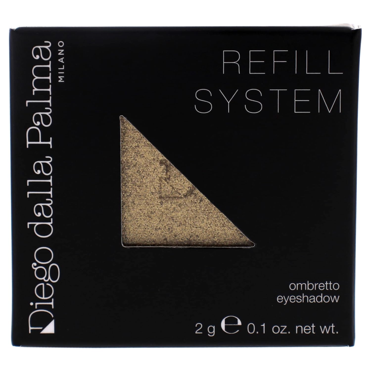 Diego dalla Palma Pearly Eyeshadow - Soft And Creamy Texture - Instant Color Pay Off With Reflective Shimmering Pearls - High Blendability And Buildability - 122 Extra Gold - 0.1 Oz Refill