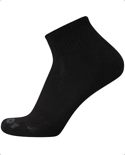 Miniatura 6 de AND1 Calcetines de cuarto para hombre - Paquete de 12 calcetines deportivos de rendimiento hasta el tobillo con absorción de humedad, transpirables