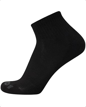 AND1 Mens Quarter Socks - 12 Pack Moisture Wicking Breathable Cushioned Athletic Performance Ankle Socks for Men (6-12.5)