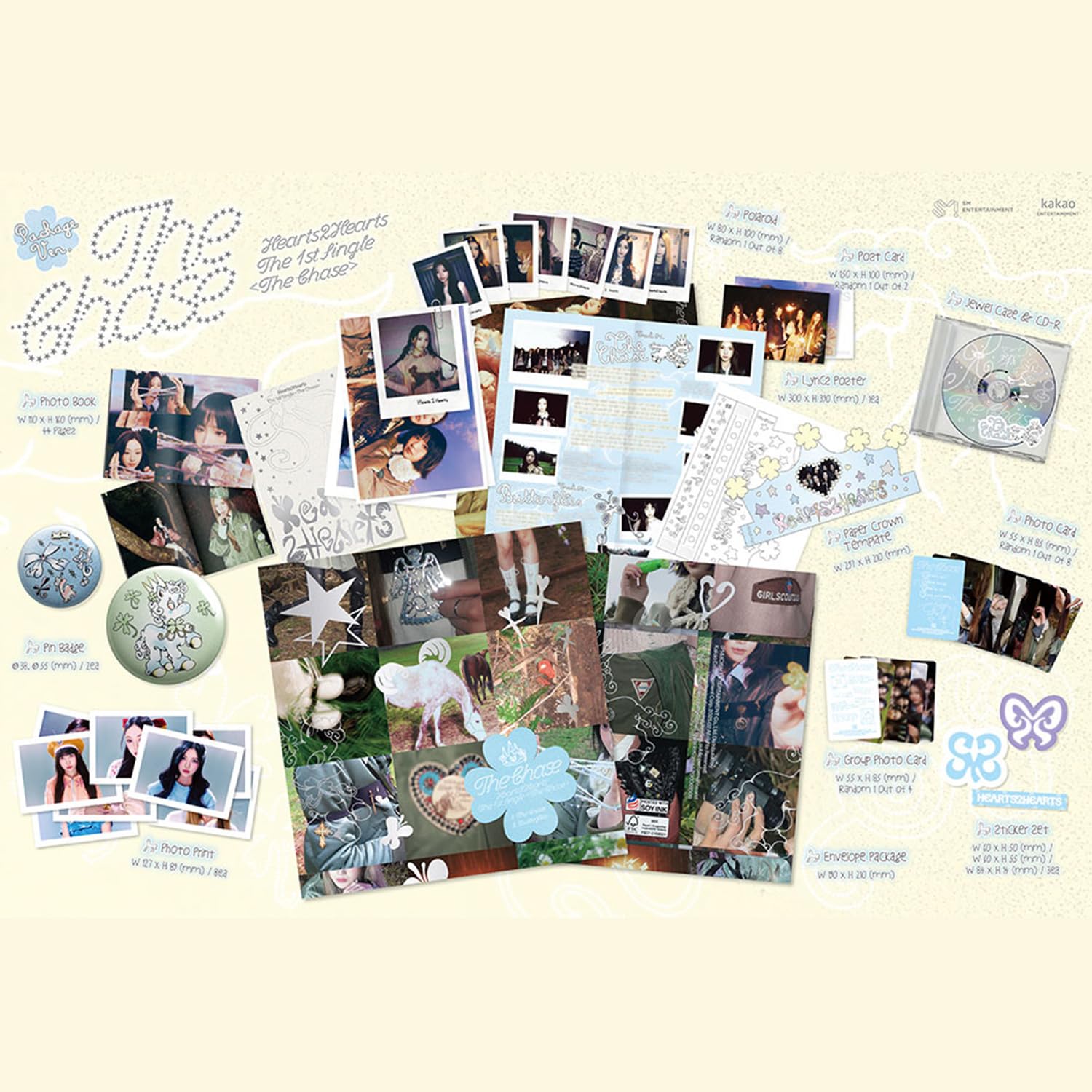 Hearts2Hearts - 1st Single Album [The Chase] (Package Ver.) Photo