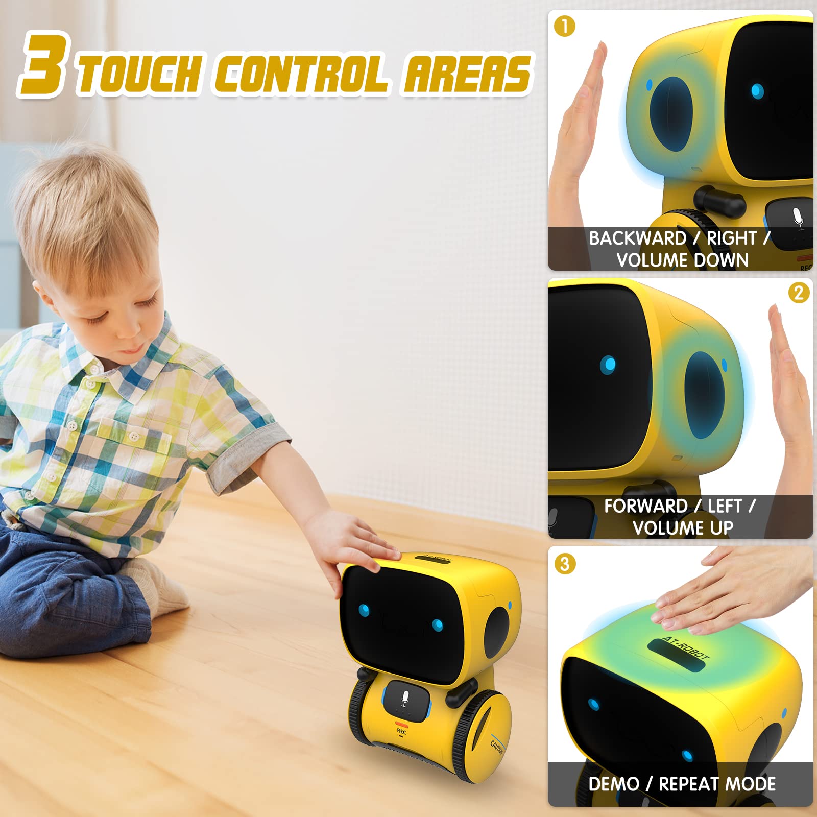 GILOBABY Smart Robot Toys for Kids Children, Boys Girls Toys for 3
