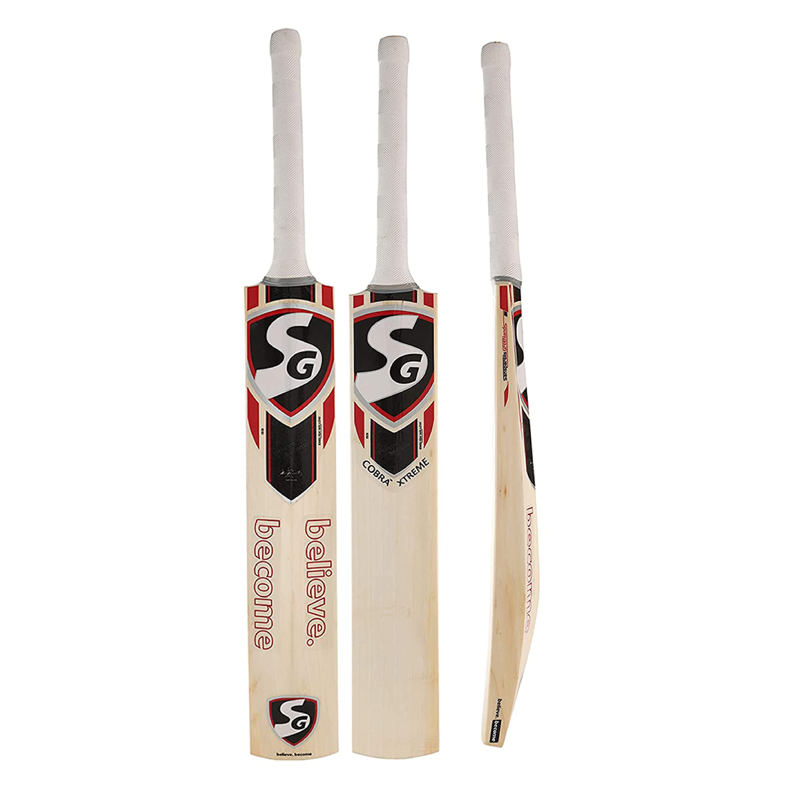 Sg Cobra Xtreme Grade 5 English Willow Cricket Bat (Size: Short Handle, Leather Ball, Assorted Colour)