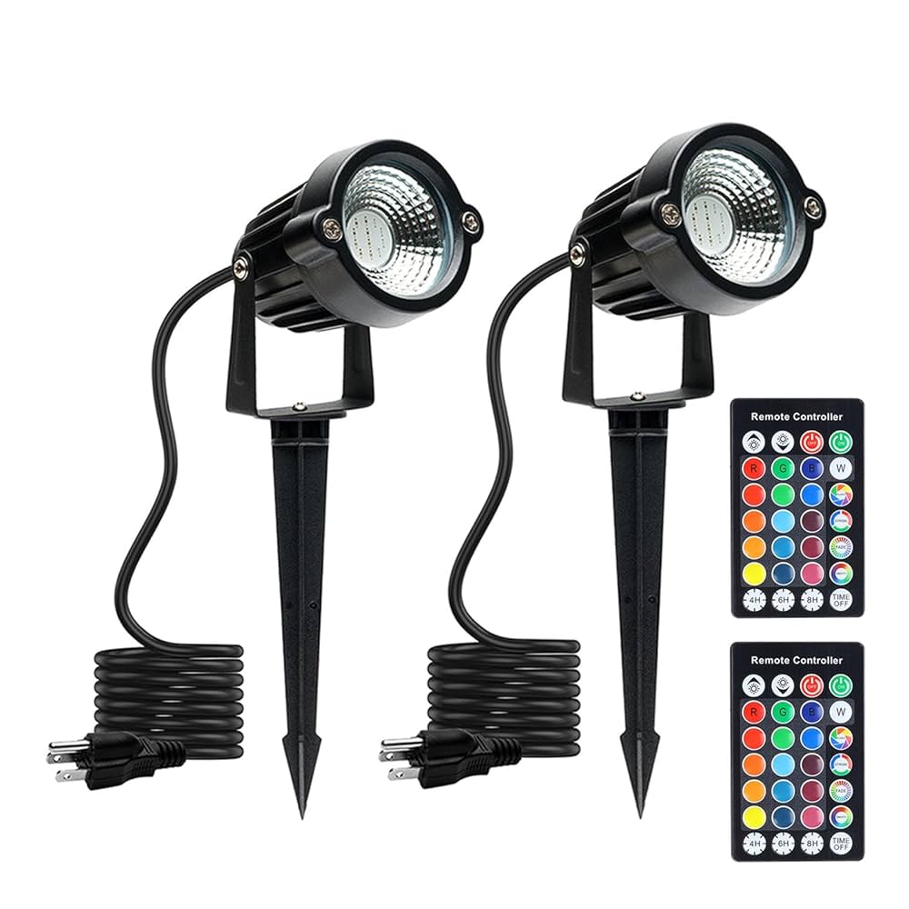 SHOYO Halloween Spotlights Outdoor Colored Yard Spot Lights