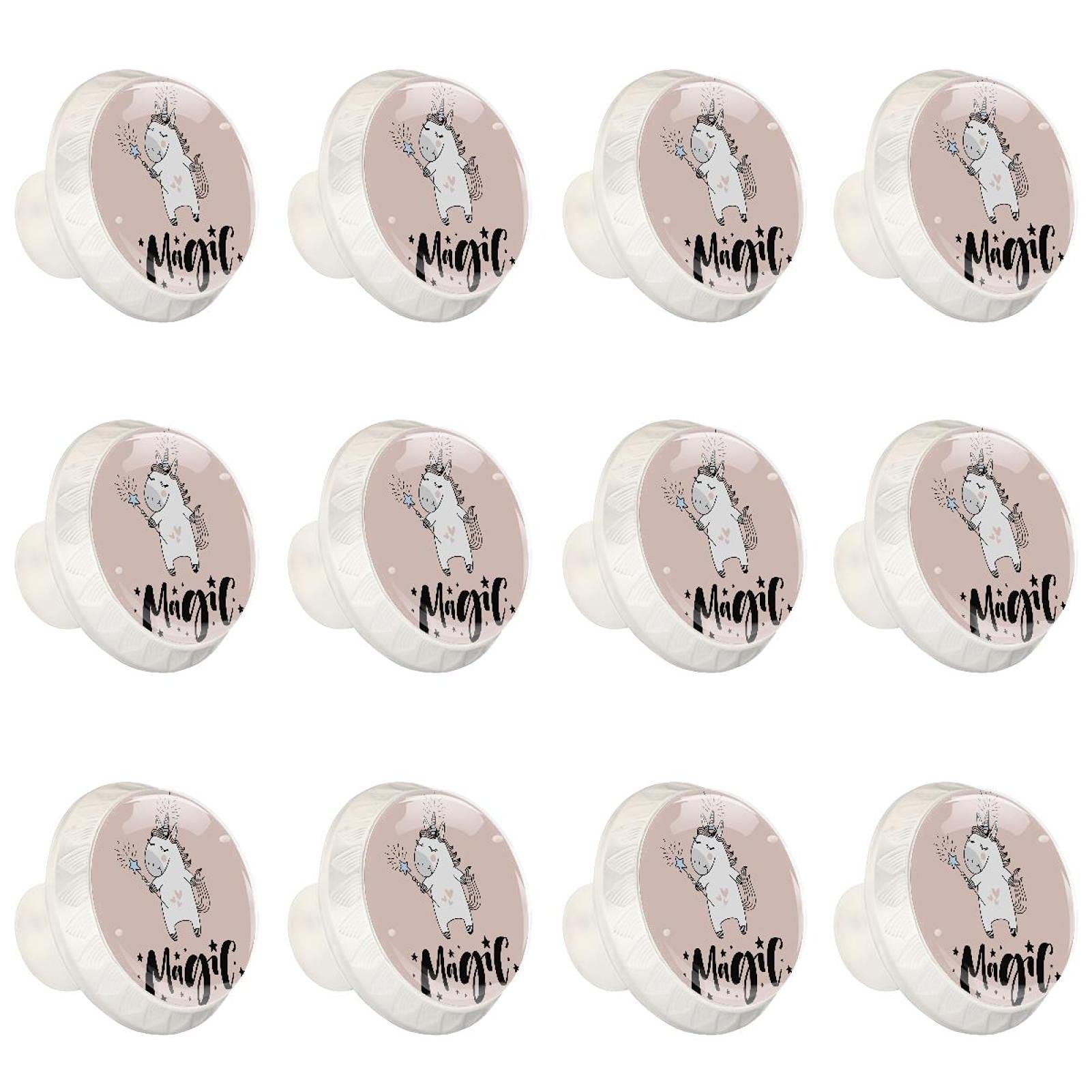 Boutons de placard de cuisine ronds licorne magique pour sublimer vos meubles de rangement