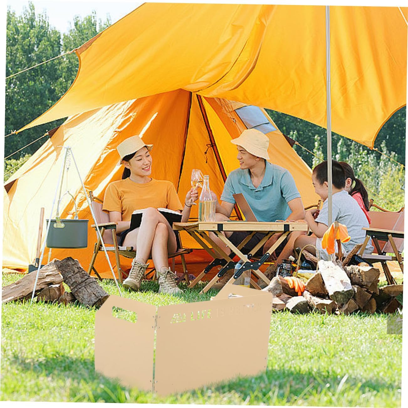 Camping Windscreen Windproof Tool for Outdoor Cooking Compact and Portable Windscreen for BBQ