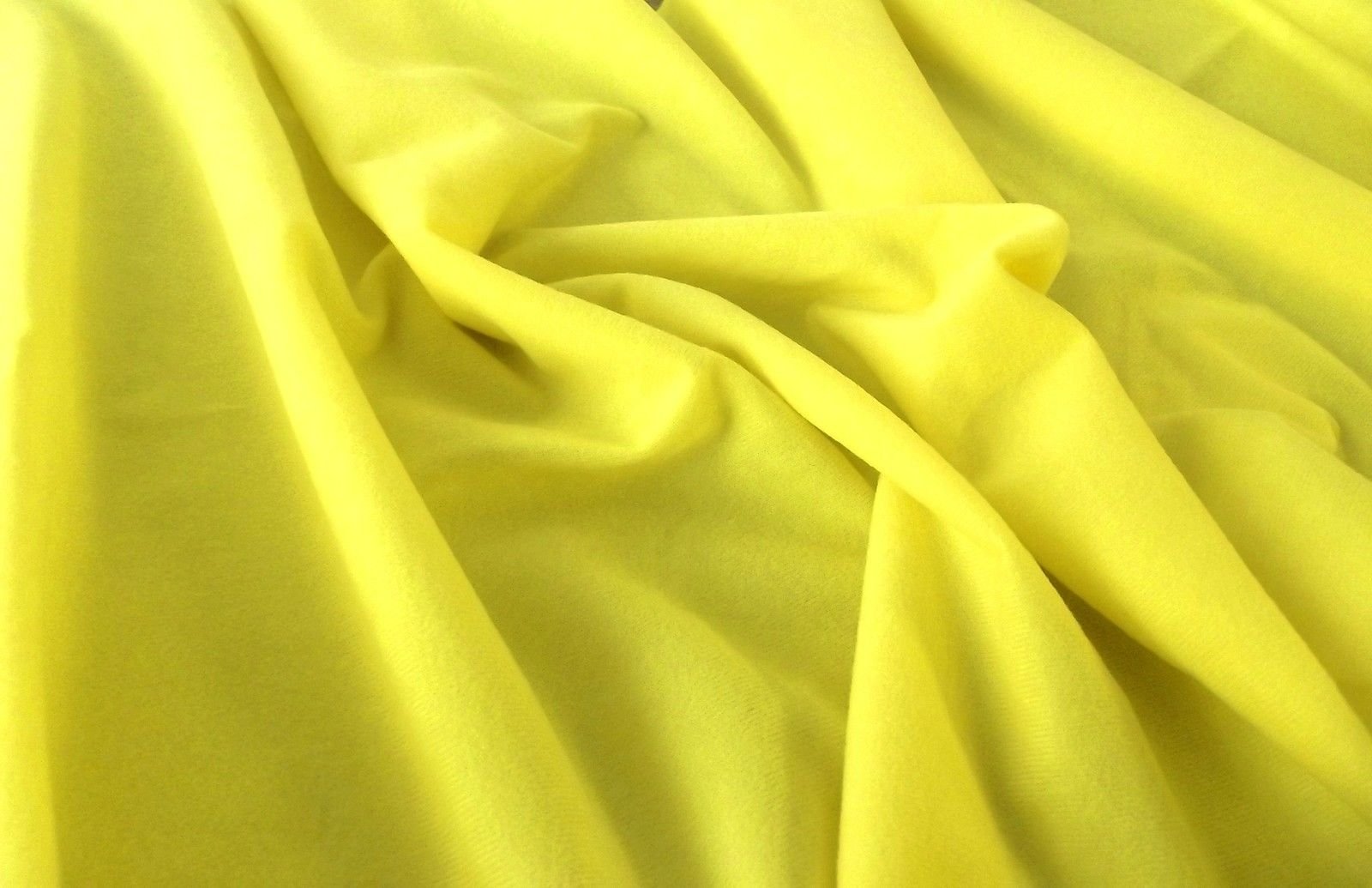 Crs Fur Fabrics Yellow Faux Suede Suedette 100% Polyester Fabric Materia 170G - 1/8Mtr 50Cm X 37Cm