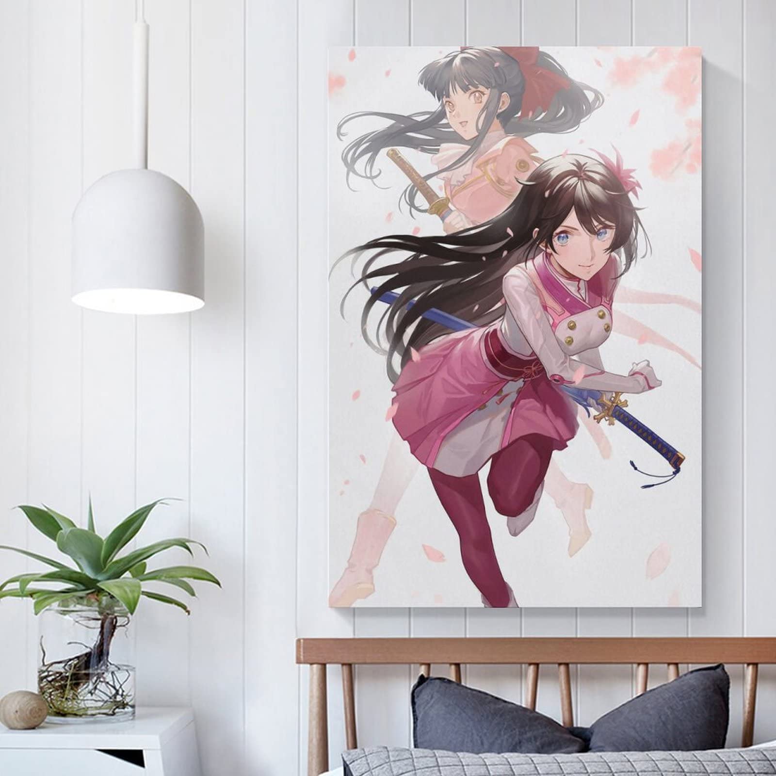 Amazon.co.jp: 絵画 サクラ大戦 真宮寺さくら 落桜 女剣士 ポスター 