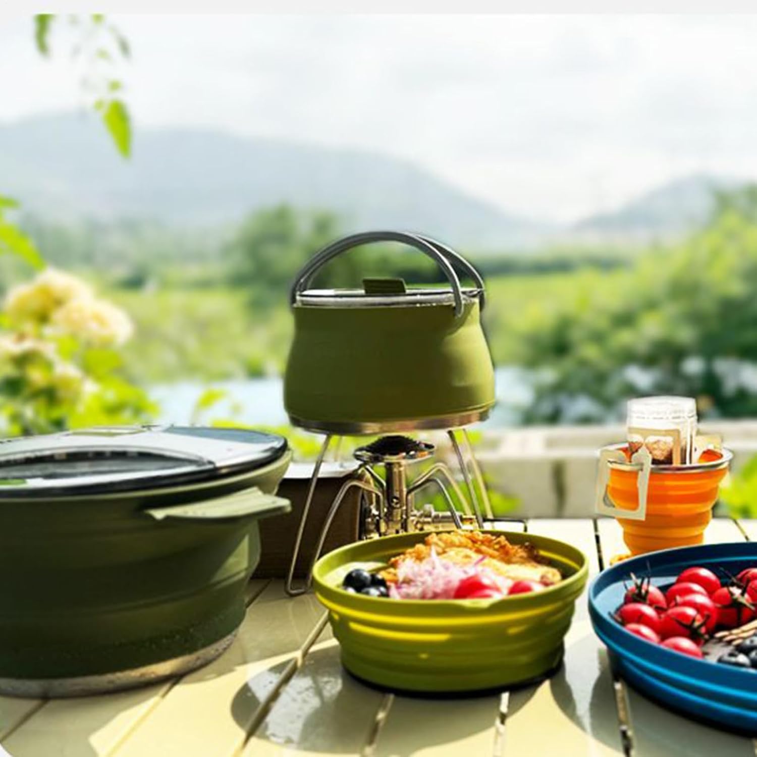 ソロキャンプ調理器具一式