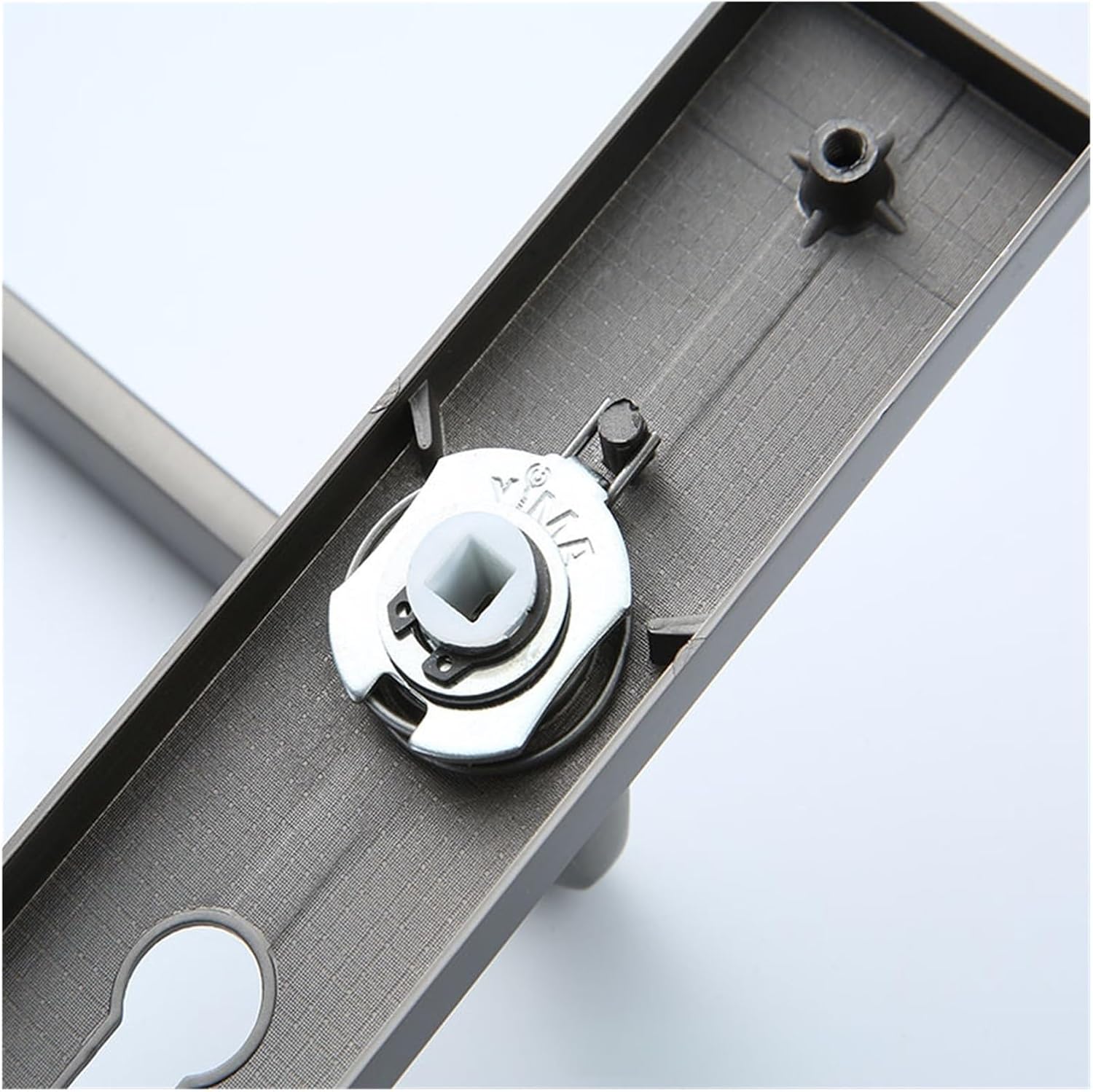 Black Household zinc Alloy Indoor Solid Wood Handle Door Lock Bedroom Silent Magnetic Lock Hardware Door Handle(Yellow Antique Large 50 Magnetic)