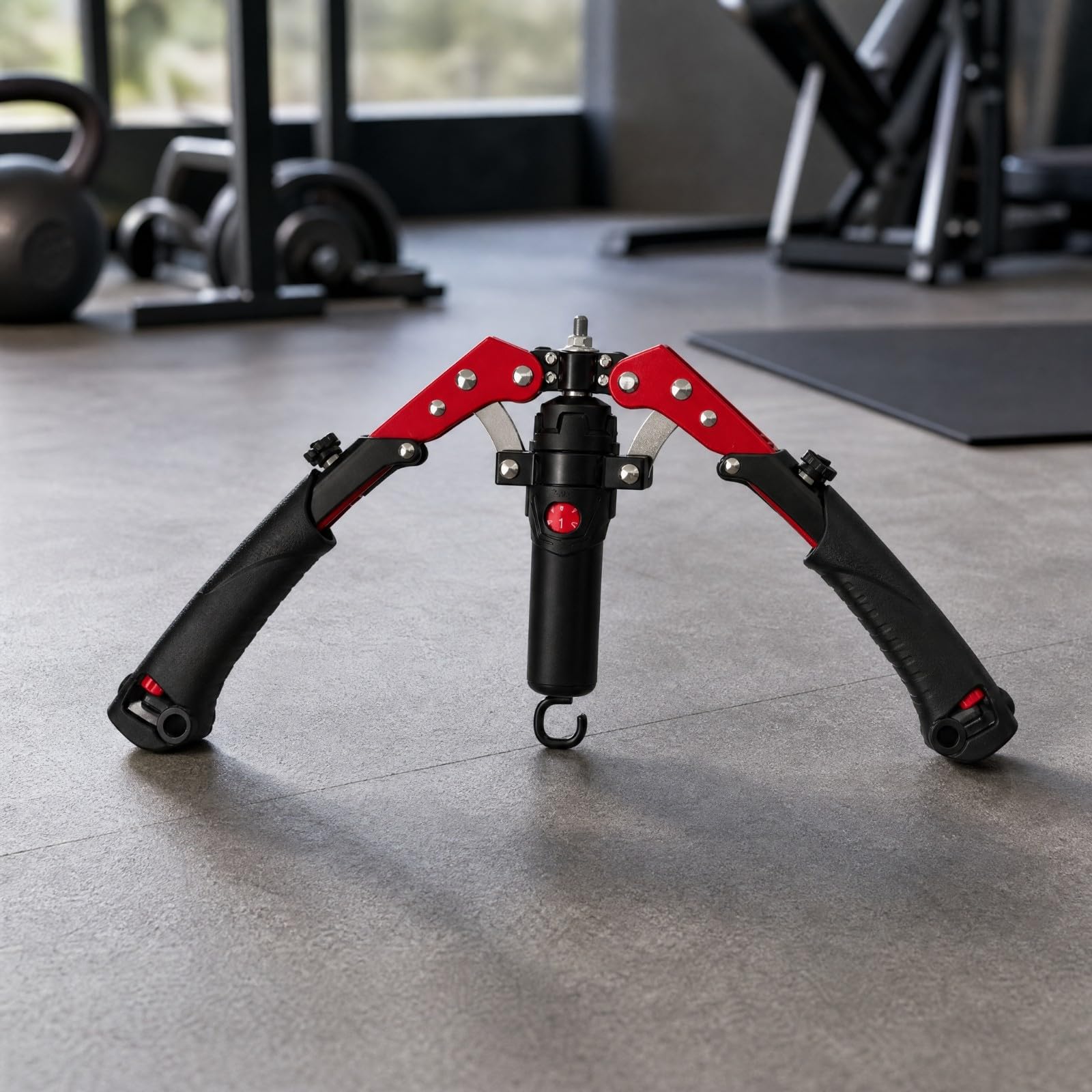 perfk Ejercitador Brazo Hidráulico Portátil Entrenador Brazo con Resisncia Ajustable Hand Grip para Viajes