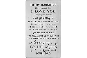 MUZHIYU Daughter Gifts from Dad - Valentines Gifts for Dad from Daughter,...