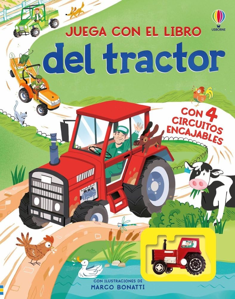 Juega con el libro del tractor (Libros con juguete de cuerda)