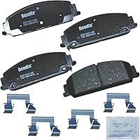 Vista 311 de Pastillas de Freno Delanteras Cerámicas Bendix Priority1 CFC430A para Modelos Selectos INFINITI G35, I30, Nissan 350Z, Altima, Juke, Maxima, Sentra
