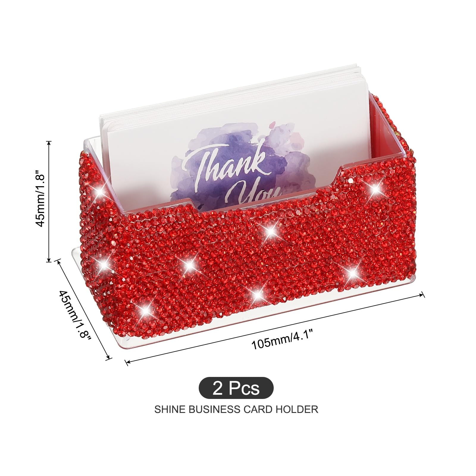 PATIKIL Rhinestone Business Card Holder - Image 2