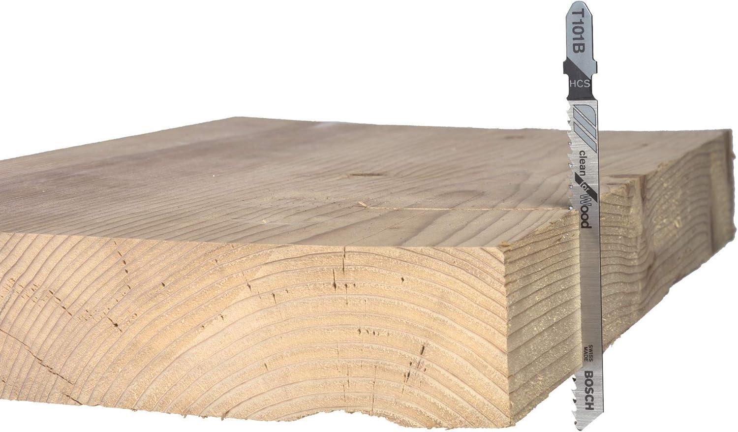 Bosch T101B3 3-Piece 4 In. 10V TPI Clean Wood Cutting T-Shank Jig Saw Blades