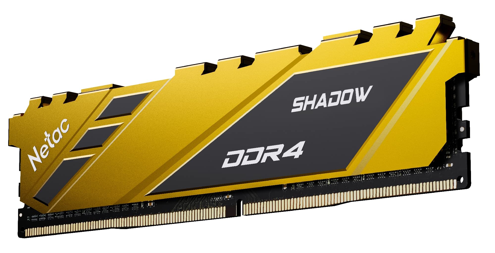 Netac Memória Shadow Yellow, 8GB, DDR4, 3200 MHz (PC4-25600), CL16