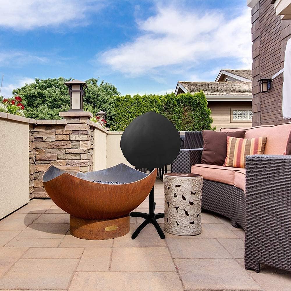 SHINESTAR Grill Cover for George Foreman, Waterproof 600D Heavy Duty Outdoor Indoor Electric Grill Cover, Small Round BBQ Cover for Techwood, Cuisinart, Homewell, Weber Jumbo Joe Charcoal Grill