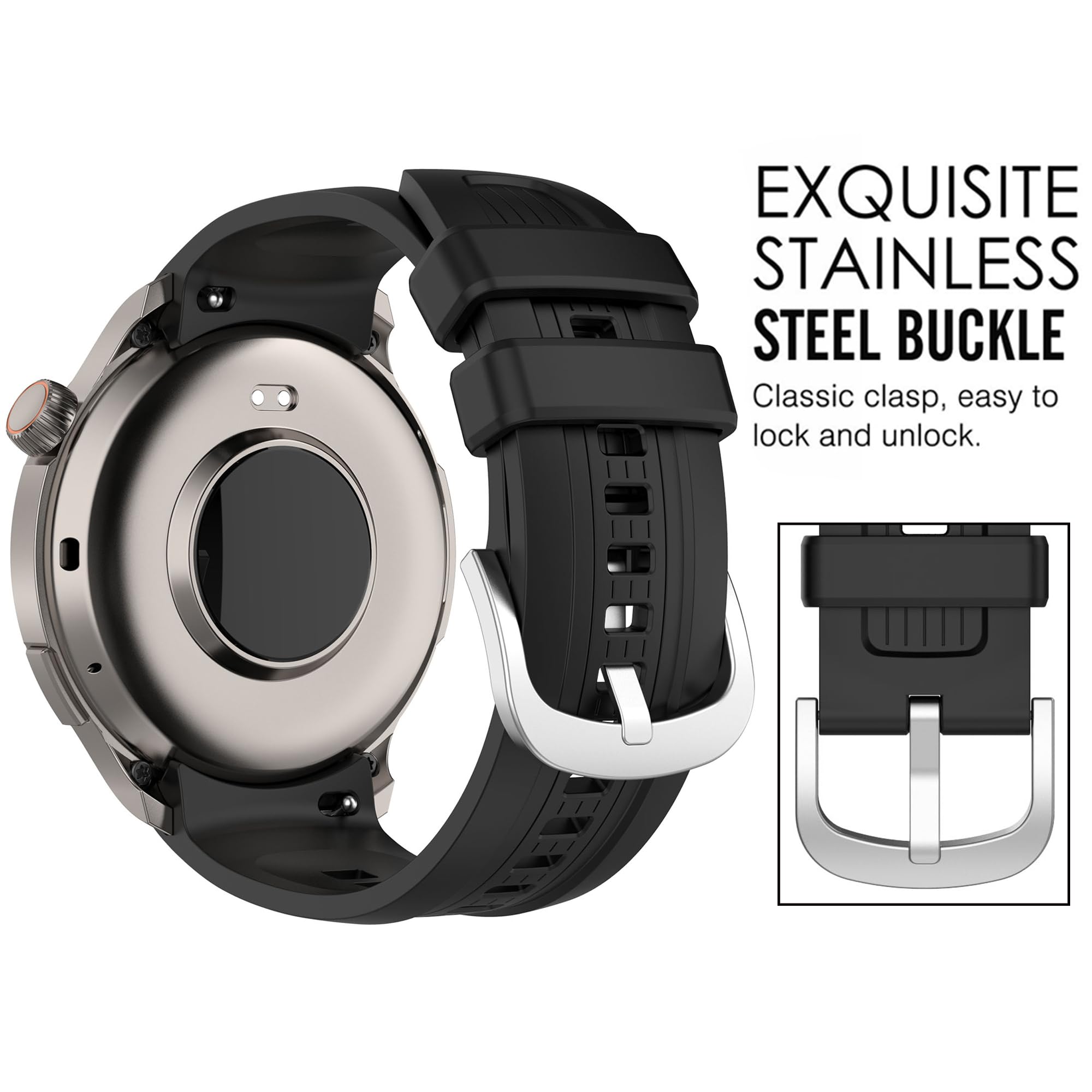 Bracelet pour Amazfit Balance, bracelet de rechange en silicone souple pour montre intelligente Amazfit Balance (tracker non inclus, bracelets de rechange uniquement)