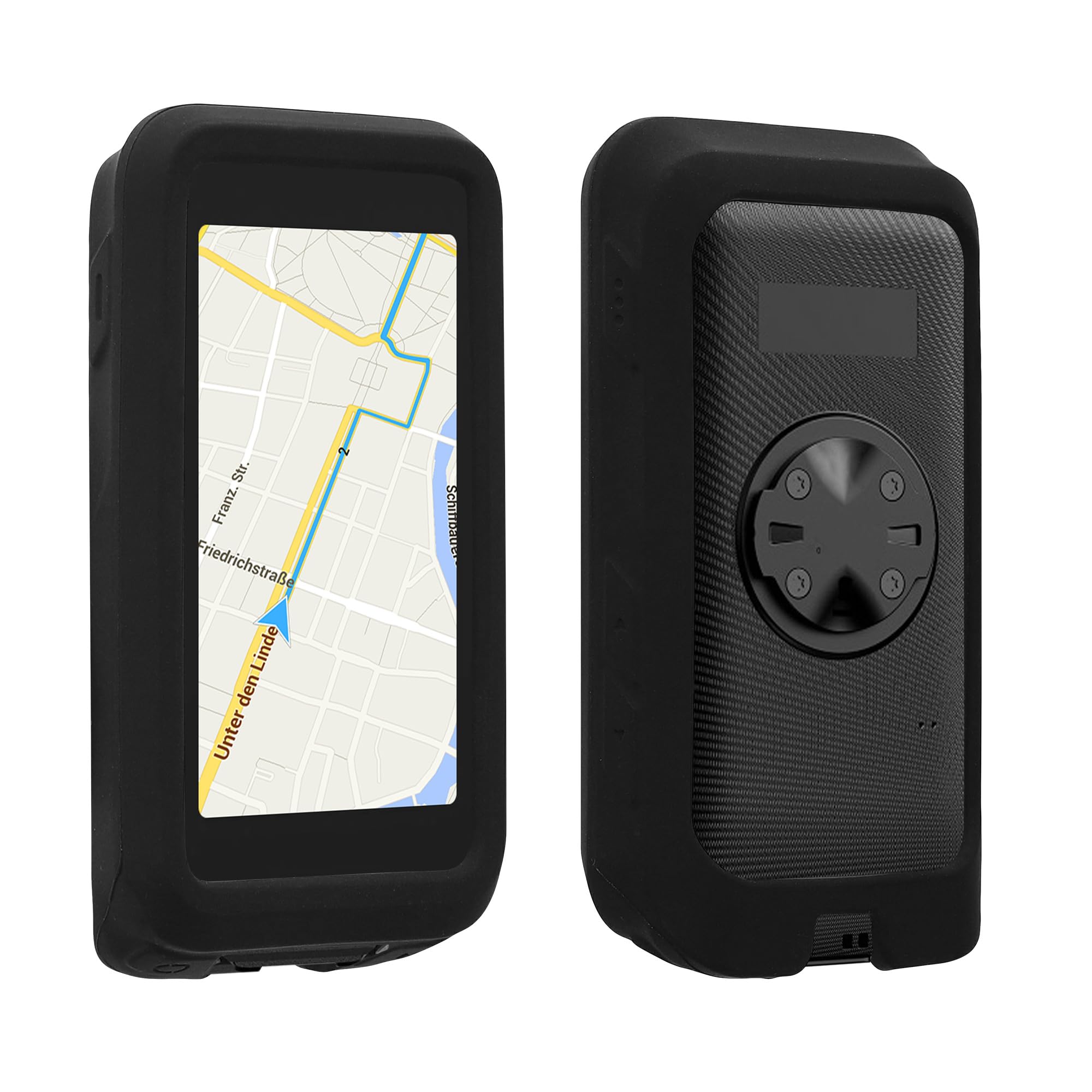 kwmobile Etui kompatybilne z IGPSPORT BiNavi Air – silikonowe etui na rower GPS – czarne