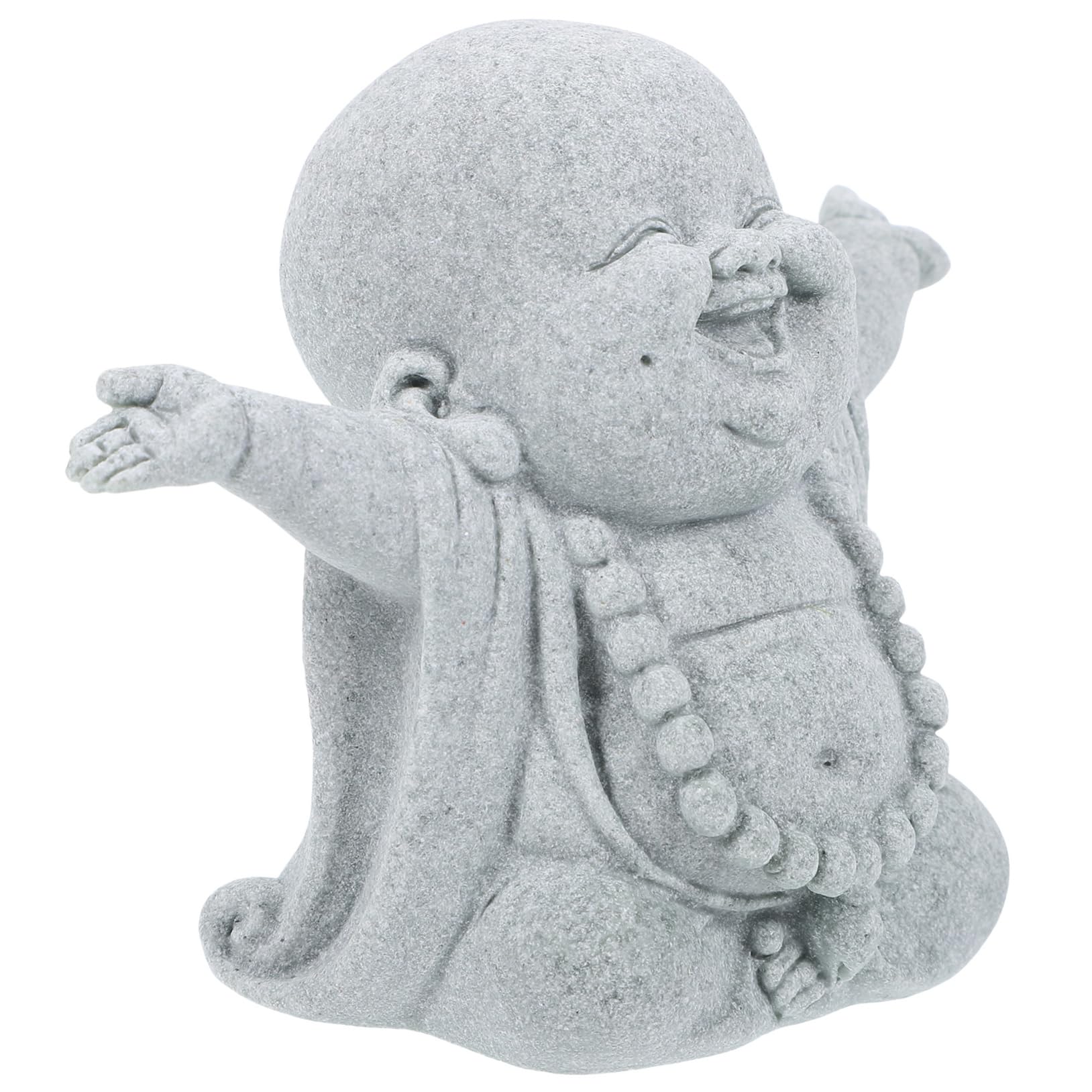 Sosoport 5piezas Estatua De Buda Decorativa para Acuario Miniatura De Arenisca para Pecera Adorno para Decoración De Escritorios y Estanterías