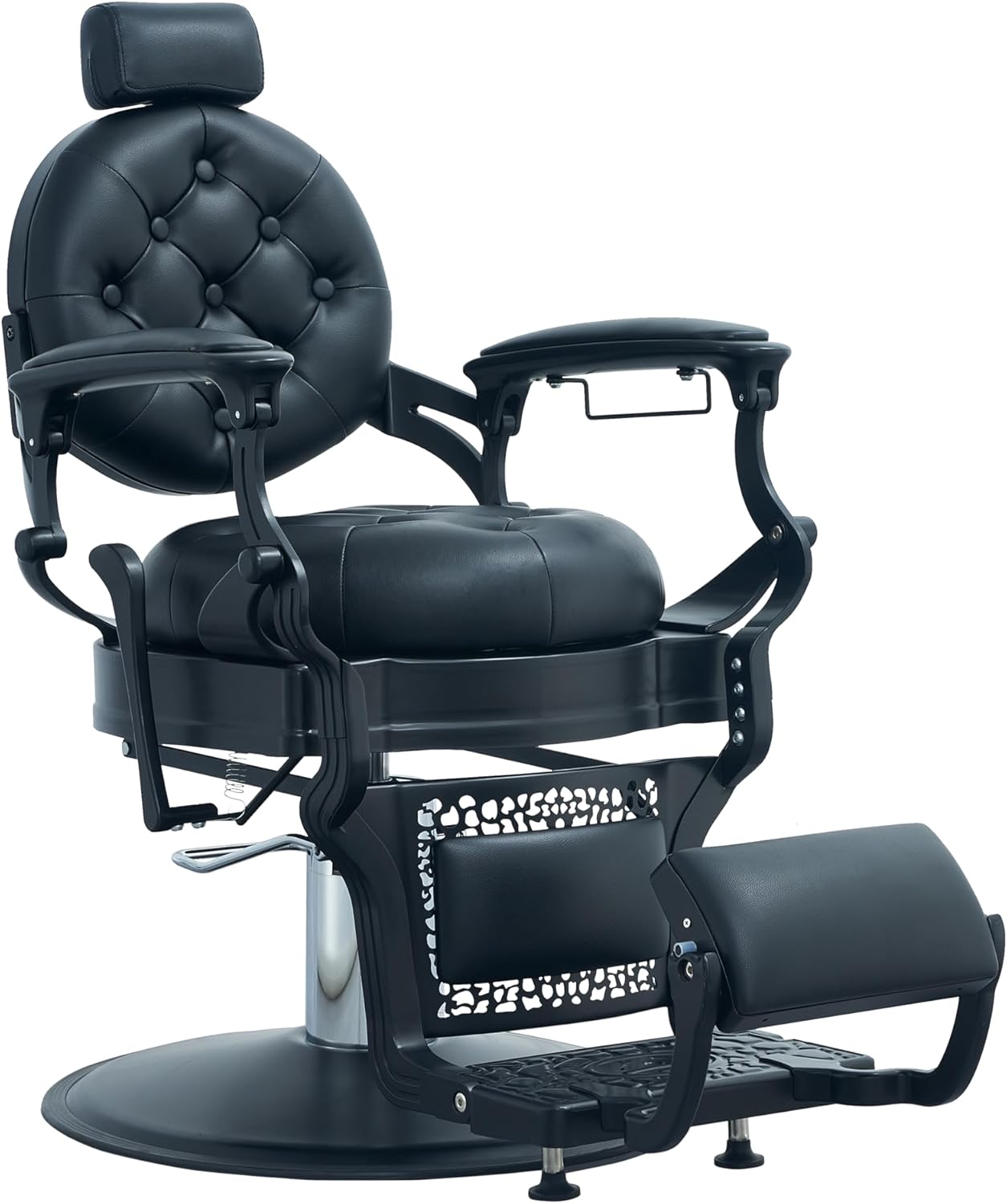 Vintage Barber Chair for Barbershop, Heavy Duty Barber Chair, Reclining Salon Chair for Hair Stylist, Salon and Tattoo