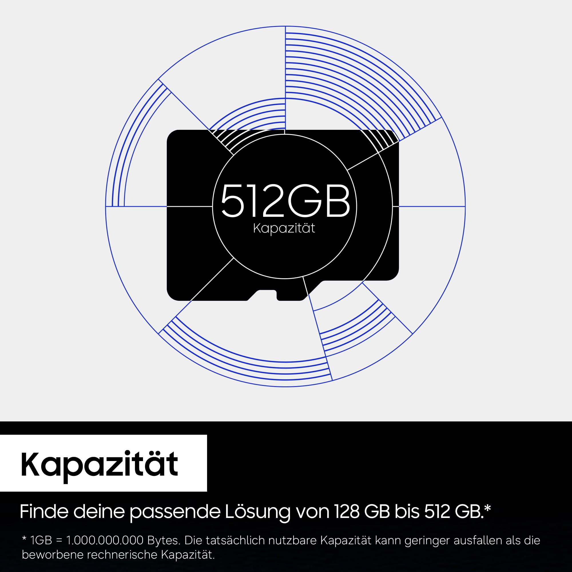 Samsung T9 microSD-Karte 256 GB UHS-I U3 200 MB/s Lesen 130 MB/s Schreiben für Drohnen Action Kameras 4K UHD