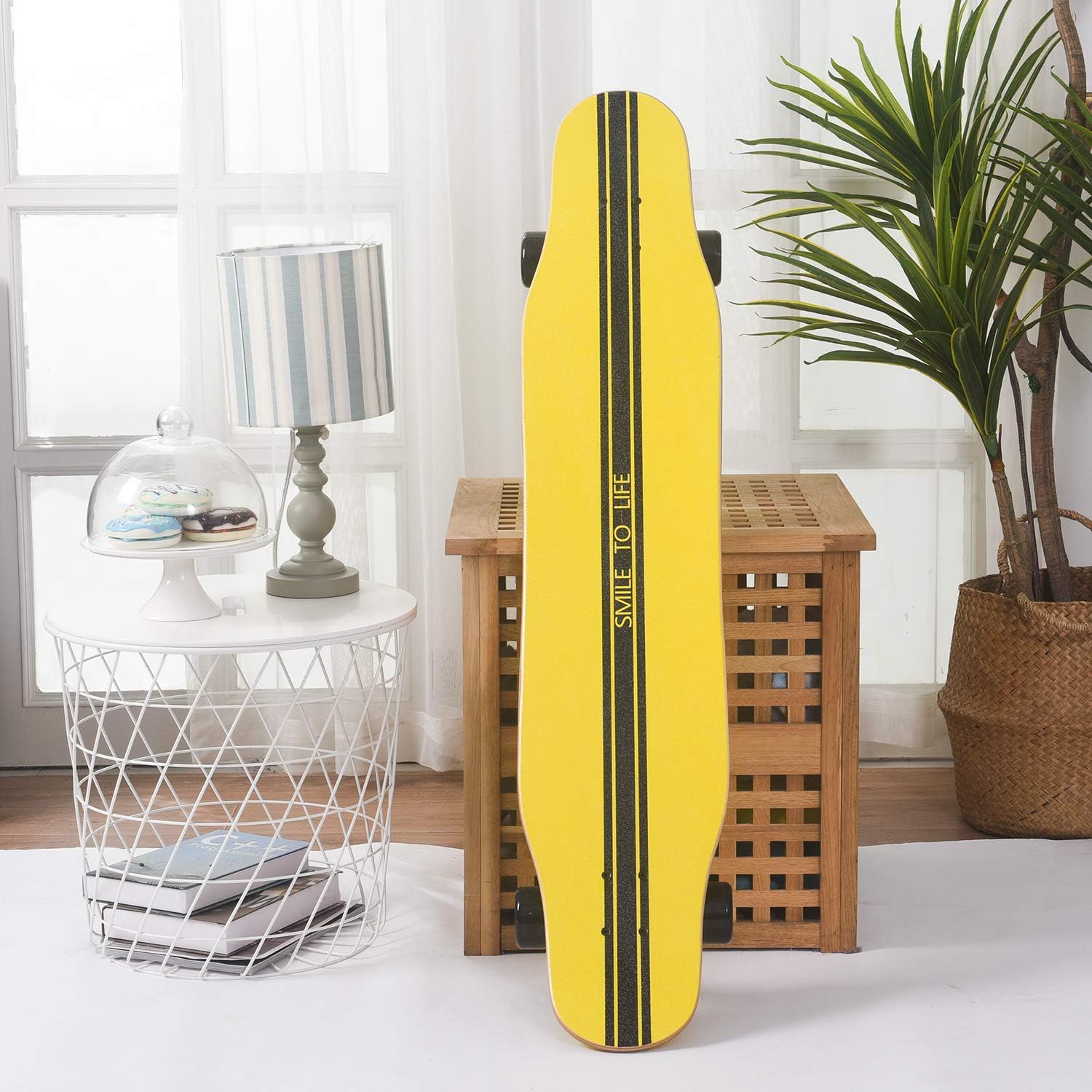 Black Friday 🔥 46 inch Maple Longboard Complete Double Kick Dancing Longboards Skateboard Freestyle Cruiser