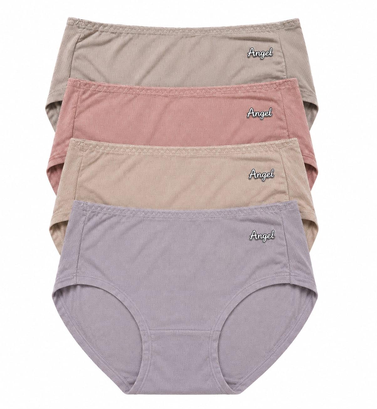 Women's Cotton Mid Waist Panties Pack of 4 | Soft Breathable Stretch Bikini Briefs | Full Coverage, Seamless Feel, Everyday Comfort | Multicolor Innerwear for Women-picture-13
