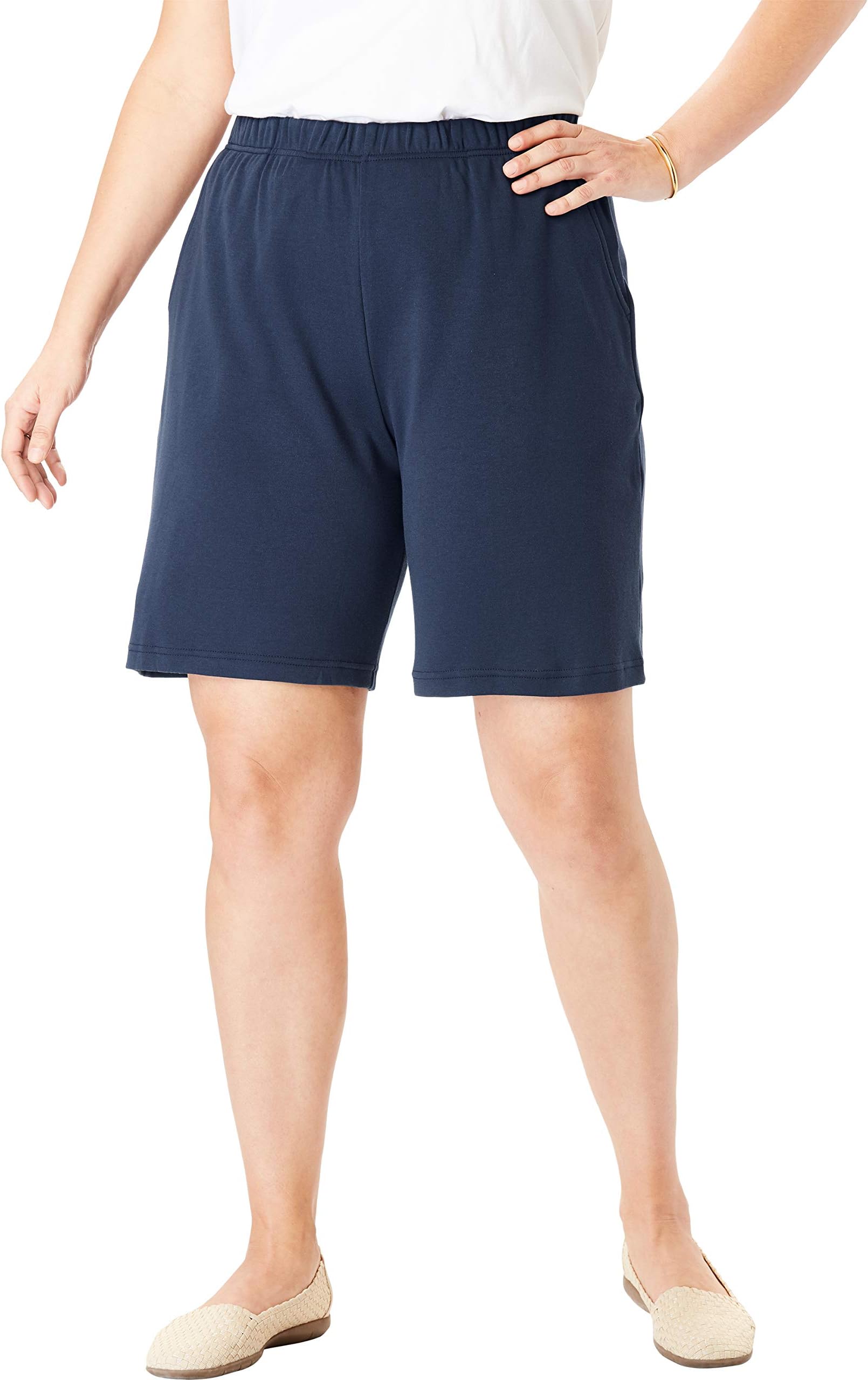 Woman WithinWomen's Plus Size 7-Day Knit Short