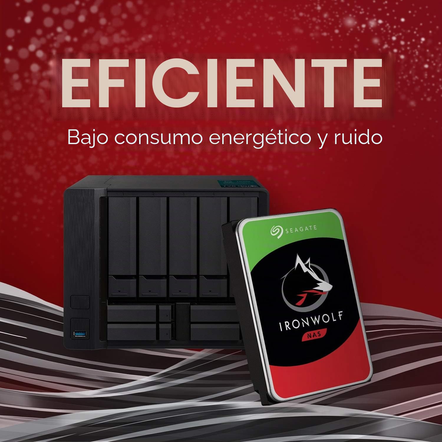 Seagate IronWolf Pro ST8000NEZ01 - Disco Duro Interno NAS 8 TB - 3,5" SATA 6 GB/s 7200 TR/Min 256 MB de caché para Almacenamiento en Red incursionado, Servicio de recuperación de Datos - Embalaje sin