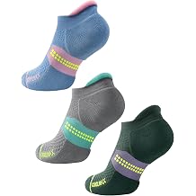 Juclise Womens No Show Compression Running Socks, 3 Pairs