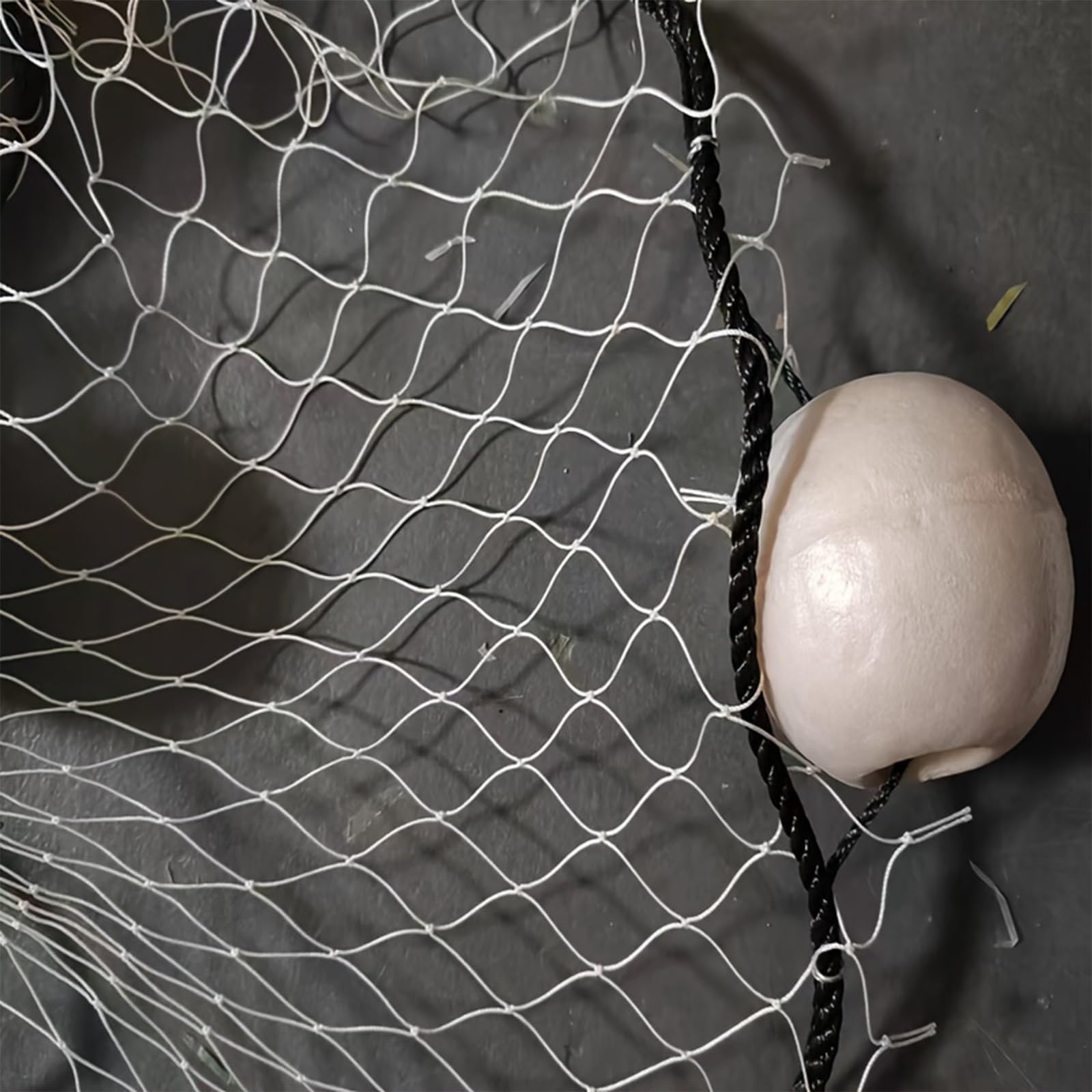 Fischernetz Länge 10 Meter, Höhe 2/3/4/5 Meter Angelnetz mit Sinker und Schwimmer Zugnetz für Flüsse, Seen und Flache Meere