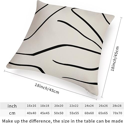 Miniatura 2 de MangGou Funda de almohada geométrica de rayas negras estilo chinoiserie para el hogar, funda de cojín decorativa para el hogar, fundas de almohada