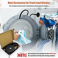 Vista 7 de Arandela de puerta de lavadora de carga frontal, tope de puerta de lavadora flexible removible, soporte de puerta de lavadora magnético con base