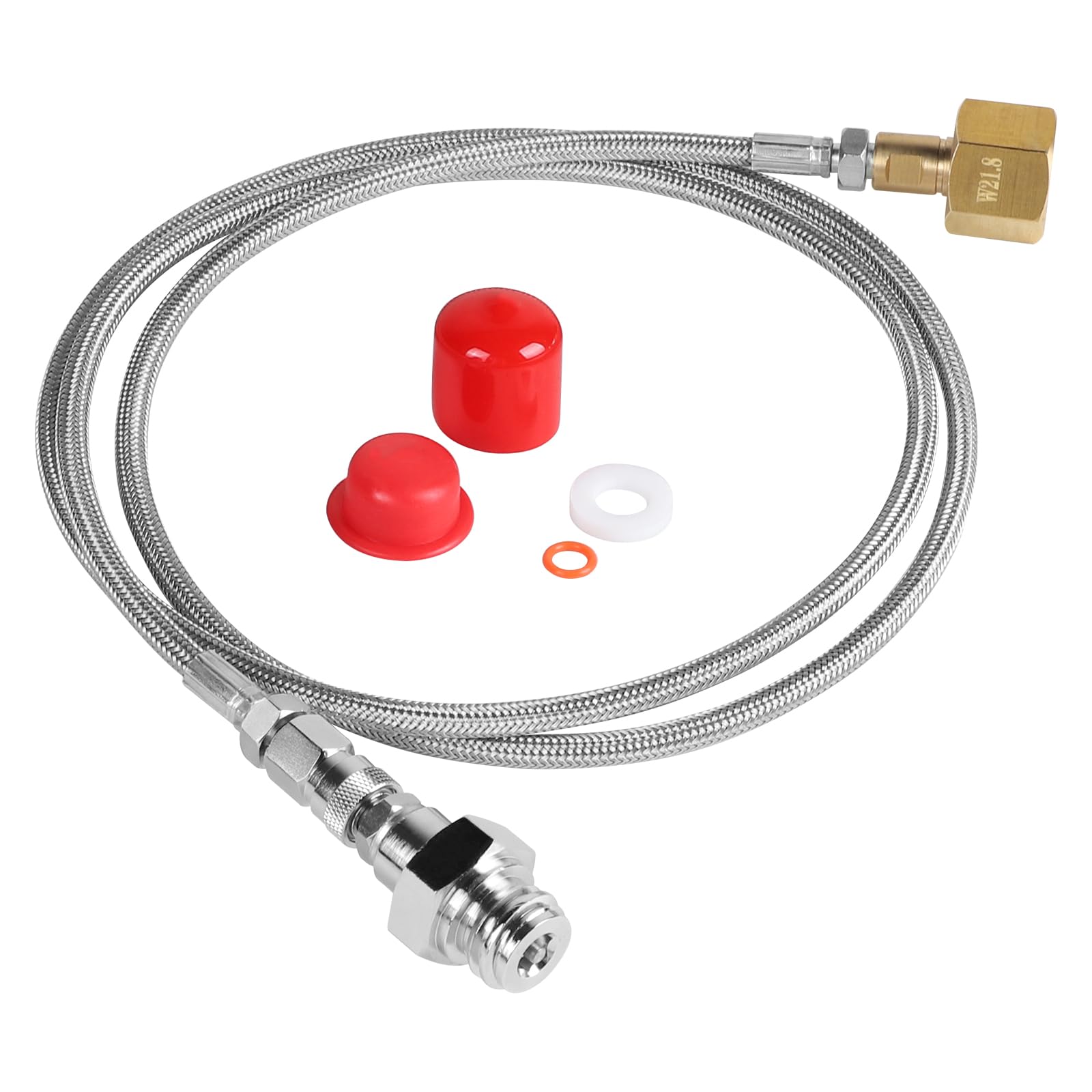 LALAGO Tubo Adattatore ad Alta Pressione per Grohe Blue Home Water Carbonators CO2, Tubo per Gasatore D'acqua Travaso da 60 Pollici Bombole di CO₂ da 1500 psi, Adatto di grandi dimensioni