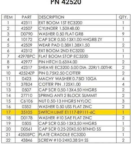 Miniatura 3 de Stellar 35105, Interruptor de límite (anti-2 bloques) para grúas estilo cuna