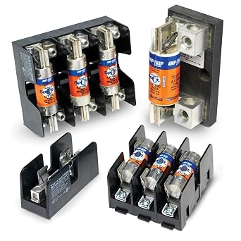 Mersen 60306SJ Class J Spring Reinforced Fuse Block with Box Connector, #2-14 Al/Cu Wire Size, 30 Ampere, 1 Pole