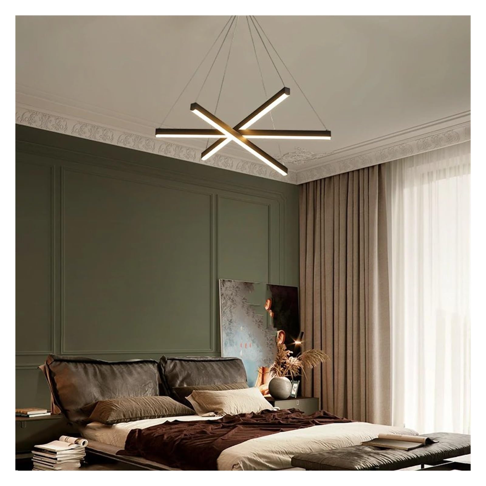 Araña moderna , Luces colgantes LED nórdicas, candelabro de ., iluminación moderna y sencilla, muebles de comedor, lámpara de decoración Compatible with el hogar, iluminación interior(7 heads,Warm lig