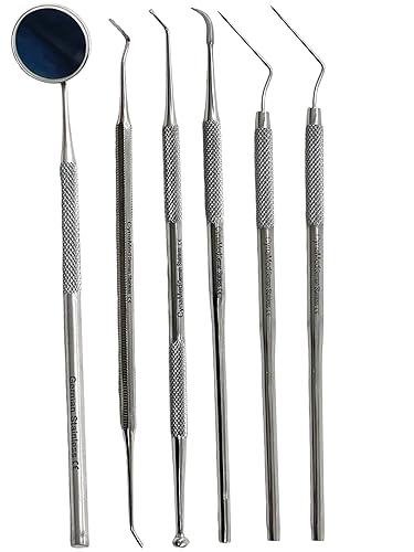 Miniatura 4 de Herramientas dentales alemanas, removedor de placa para dientes, kit de limpieza de higiene dental, raspador de dientes, removedor de sarro,