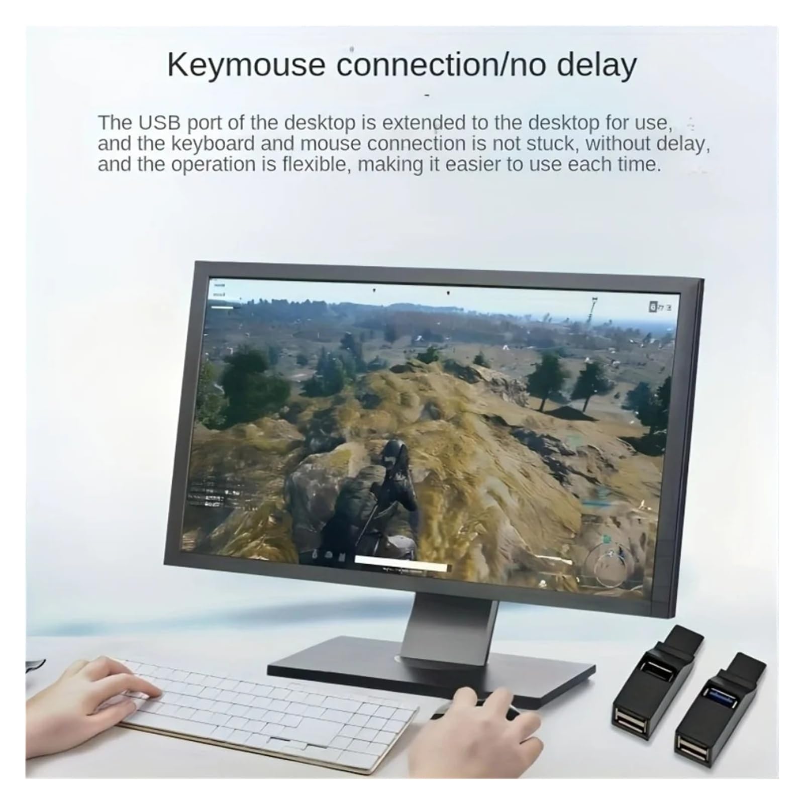 Koncentrator USB 3.0, 1-to-3 porty do mini rozdzielacza, przedłużacz Hi-Speed do PC, laptopa, czytnika kart U (USB 3.0 HUB White)