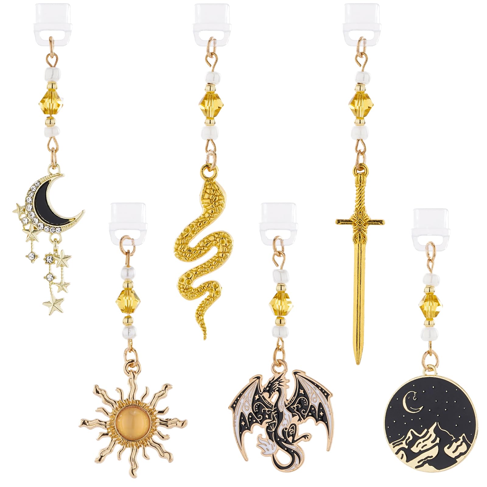 Charm antipolvere tipo C per Kindle, 6 pezzi, compatibile con Kindle Phone, accessori per e-reader
