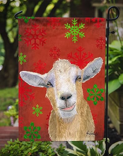 Miniatura 3 de Caroline's Treasures RDR3024GF Bandera decorativa para jardín con bastón de caramelo de cabra para jardín, decoración de patio, patio, parterres,