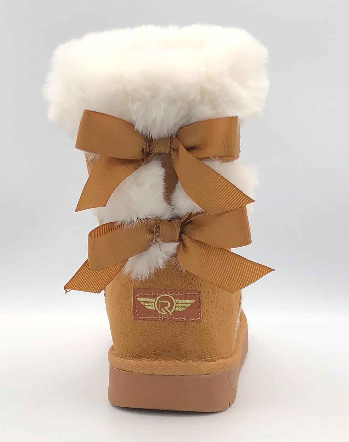 REDVOLUTION New Kids Classic Snow Boots Faux Fur Midcalf Outdoor Boots (Big Kid) - Image 4