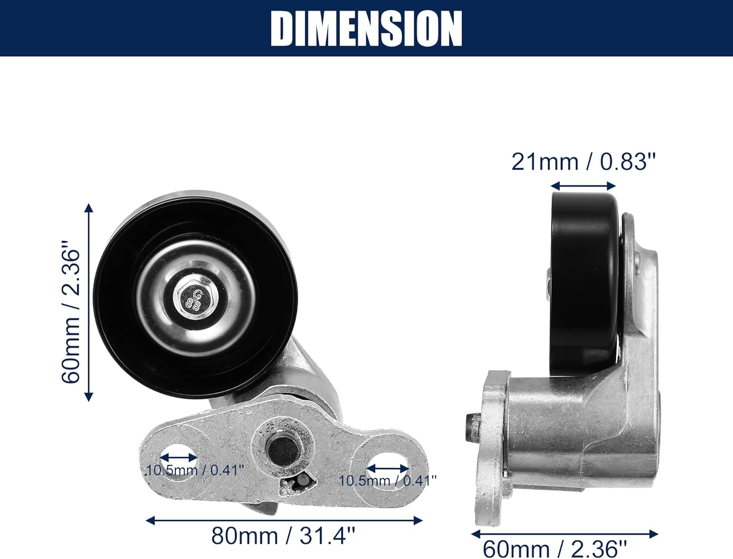 Hihaha 1Pcs Car Drive Belt Tension Pulley Belt Tensioner 12562065 12565372 12580196 for Cadillac for Chevrolet Escalade Silverado Suburban Tahoe for GMC Yukon Envoy Savana for Hummer H2 : Automotive