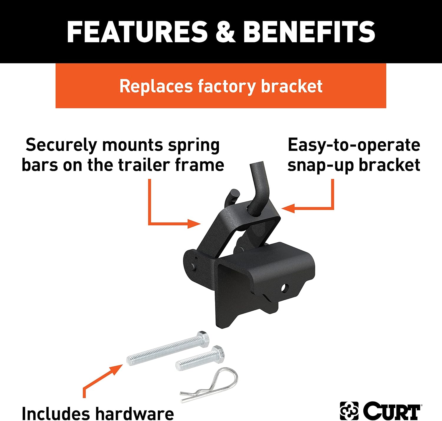CURT 17008 Replacement Weight Distribution Hitch Hookup Bracket