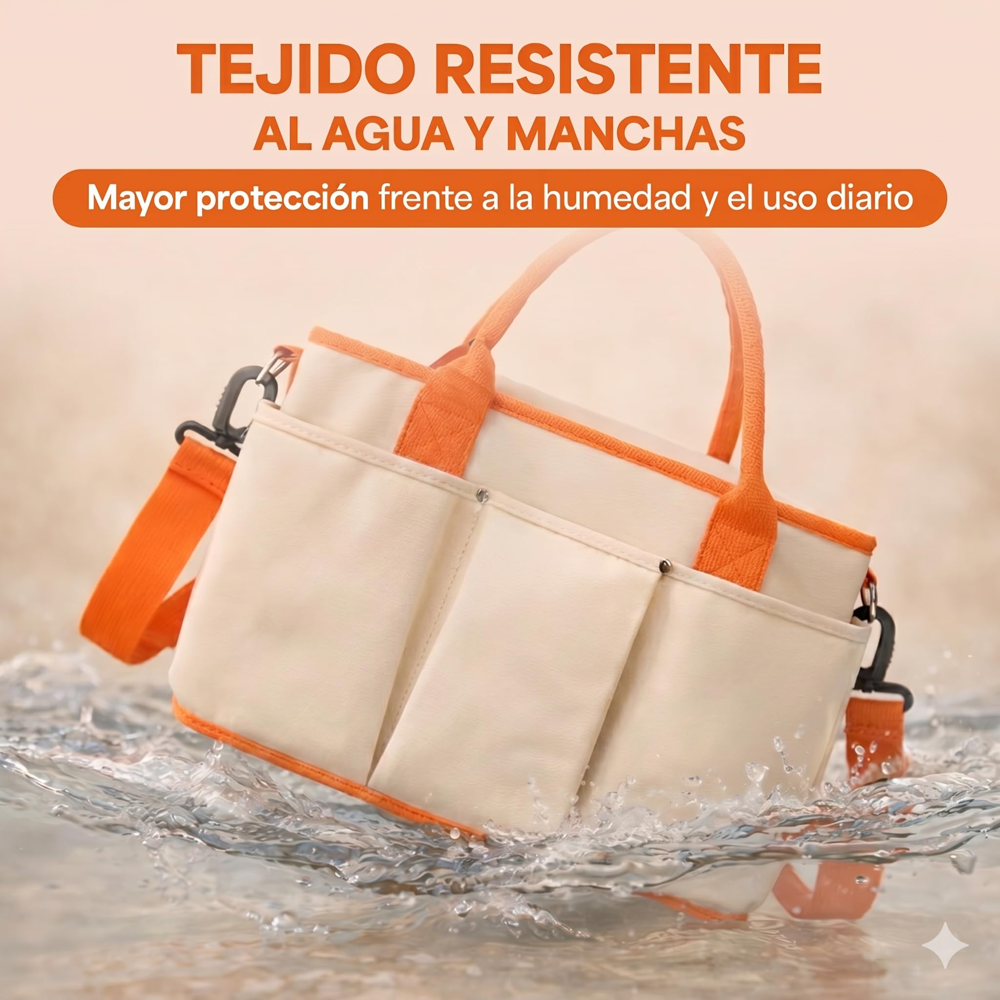 Bolso Carro Bebe multifunción Impermeable con Gran Capacidad y bolsillo térmico – Organización Práctica para Paseos Diarios – Ideal padres activos – Múltiples Compartimentos y Cierre Magnético