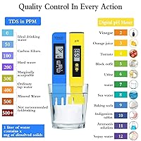 Vista 2 de Medidor de PH, medidor TDS PPM, probador de pH del suelo, kit digital PH/EC, paquete de 3